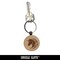 Shaggy Dog Sheepdog Sketch Fluffy Hairy Pet Engraved Wood Round Keychain Tag Charm